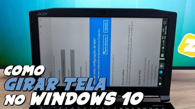 Como girar a tela do PC no Windows 10